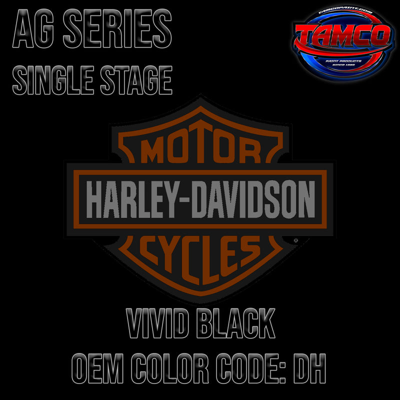 Harley Davidson Vivid Black | DH | 1987-2020 | OEM AG Series Single Stage