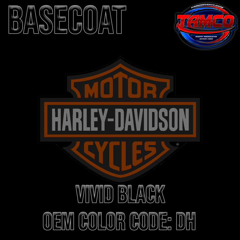 Harley Davidson Vivid Black | DH | 1987-2020 | OEM Basecoat