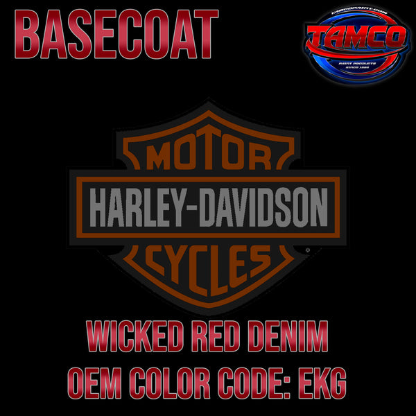 Harley Davidson Wicked Red Denim | EKG | 2019 | OEM Basecoat