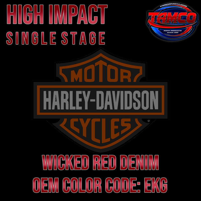Harley Davidson Wicked Red Denim | EKG | 2019 | OEM High Impact Single Stage