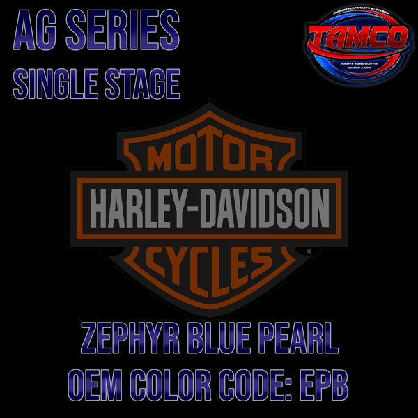 Harley Davidson Zephyr Blue Pearl | EPB | 2020 | OEM AG Series Single Stage