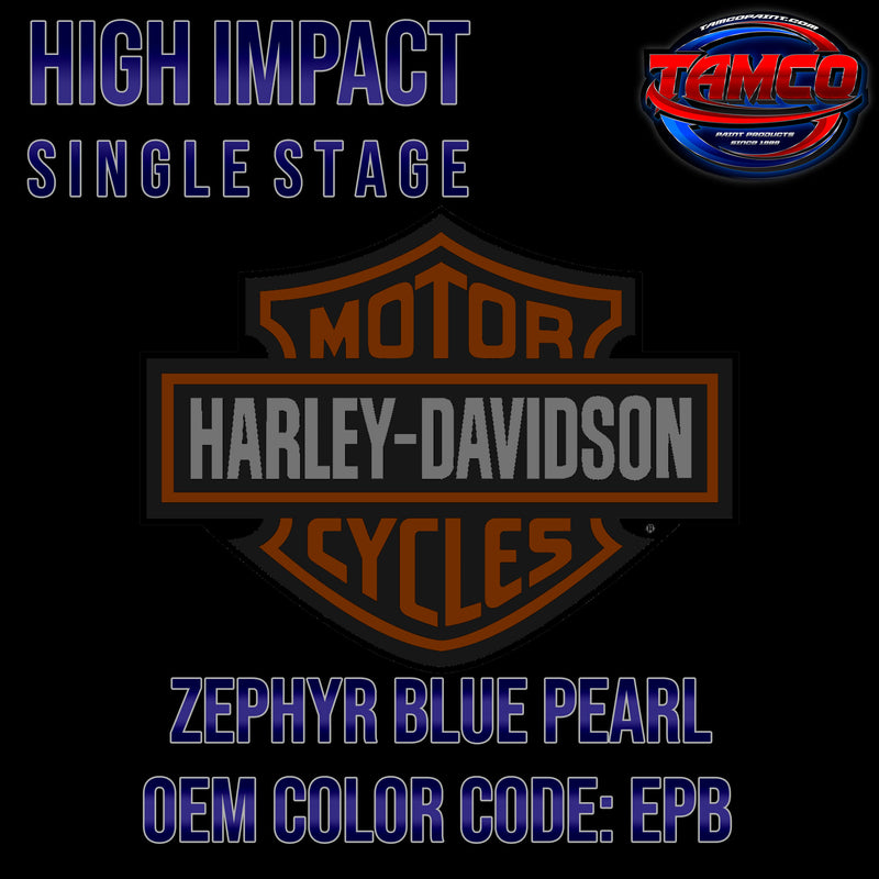 Harley Davidson Zephyr Blue Pearl | EPB | 2020 | OEM High Impact Single Stage