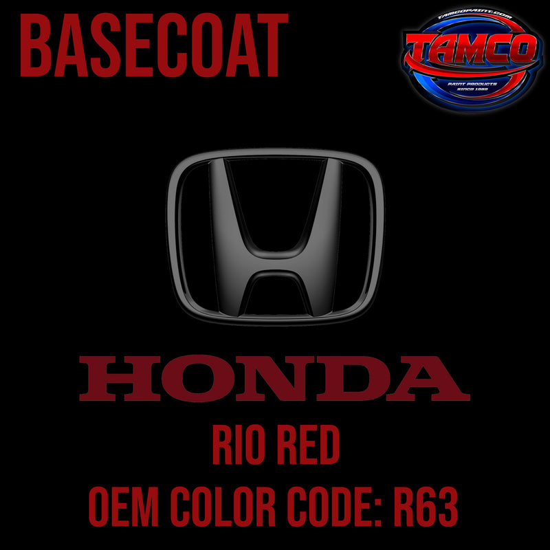 Honda Rio Red | R63 | 1987-1991 | OEM Basecoat