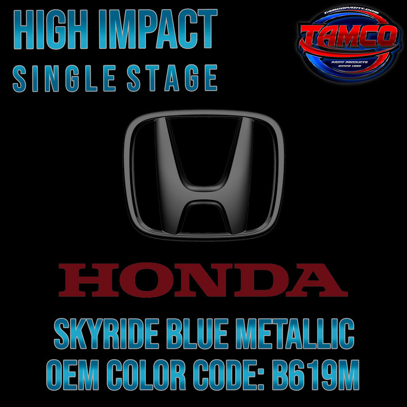 Honda Skyride Blue Metallic | B619M | 2017-2018 | OEM High Impact Series Single Stage
