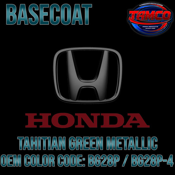 Honda Tahitian Green Metallic | BG28P / BG28P-4 | 1991-1992 | OEM Basecoat