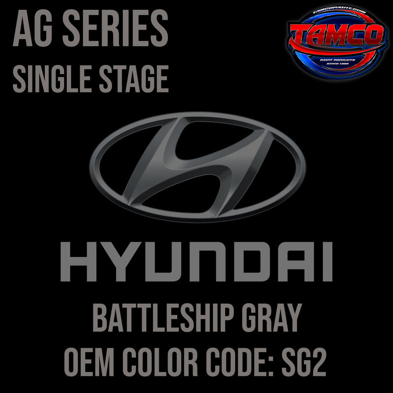 Hyundai Battleship Gray | SG2 | 2014-2015 | OEM AG Series Single Stage