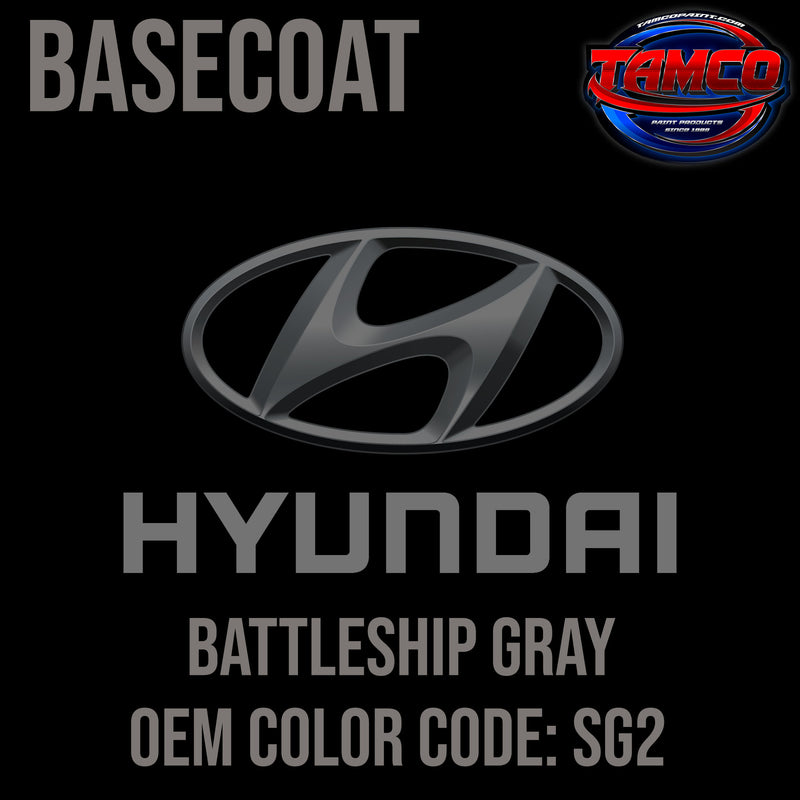 Hyundai Battleship Gray | SG2 | 2014-2015 | OEM Basecoat
