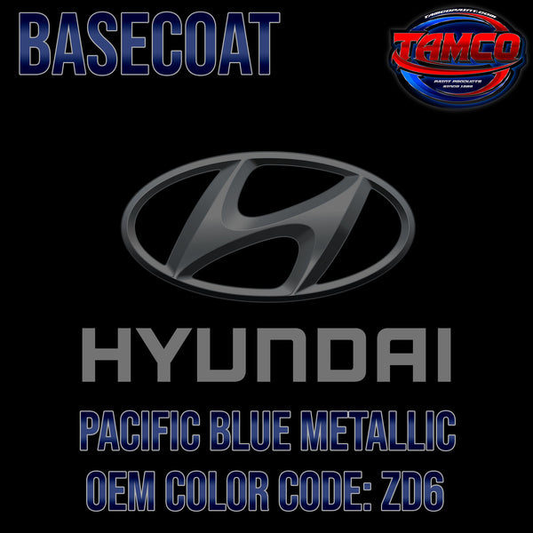 Hyundai Pacific Blue Metallic | ZD6 | 2015-2018 | OEM Basecoat