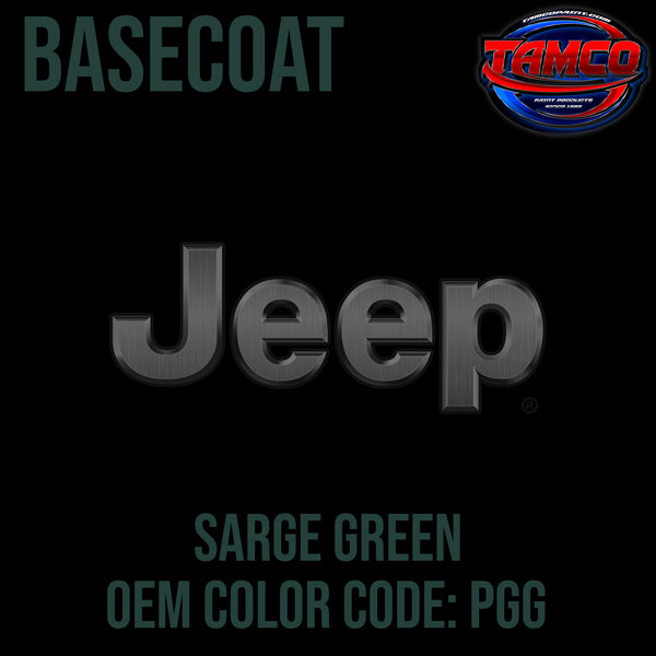 Jeep Sarge Green | PGG | 2016-2022 | OEM Basecoat