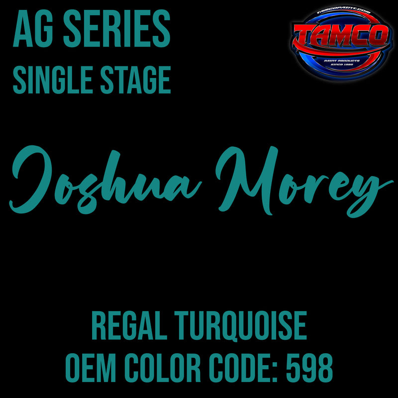 Joshua Morey | Regal Turquoise | Customer Color AG Series Single Stage