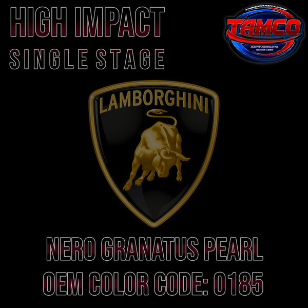 Lamborghini Nero Granatus Pearl | 0185 | 2016-2021 | OEM High Impact Series Single Stage