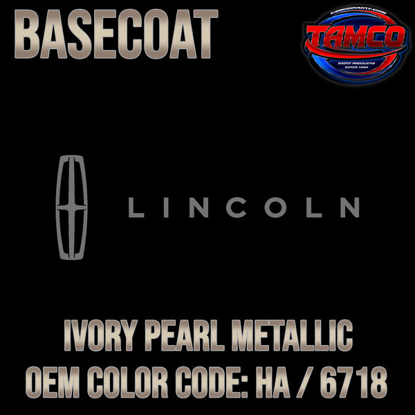 Lincoln Ivory Pearl Metallic | HA / 6718 | 1995-1998 | OEM Tri-Stage Basecoat