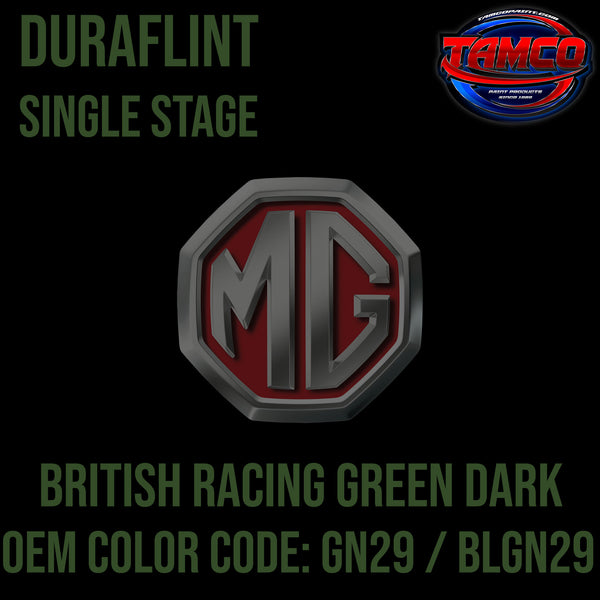 MG British Racing Green Dark | GN29 / BLGN29 | 1963-1971 | OEM DuraFlint Single Stage