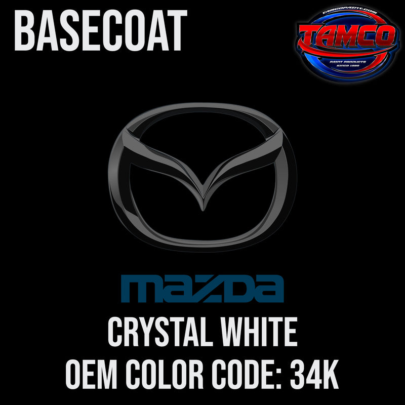 Mazda Crystal White | 34K | 2007-2017 | OEM Tri-Stage Basecoat