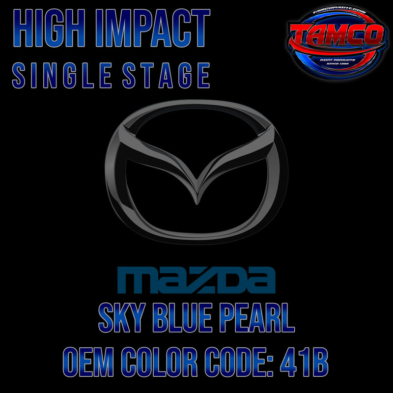 Mazda Sky Blue Pearl | 41B | 2012-2014 | OEM High Impact Single Stage