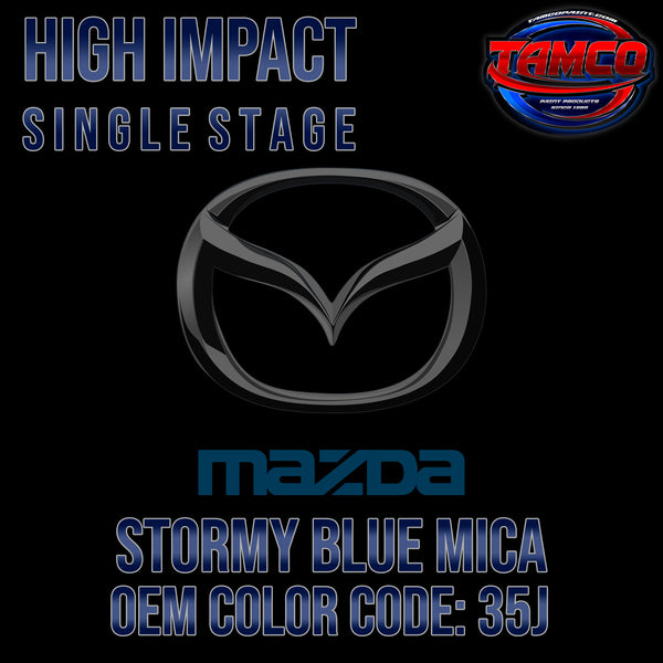 Mazda Stormy Blue Mica | 35J | 2007-2016 | OEM High Impact Single Stage