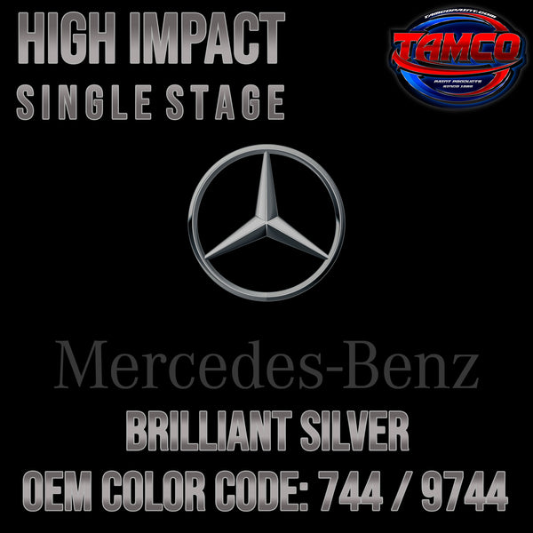 Mercedes Benz Brilliant Silver | 744 / 9744 | 1992-2023 | OEM High Impact Single Stage