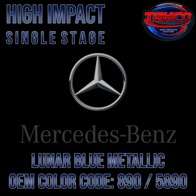 Mercedes Lunar Blue Metallic | 890 / 5890 | 2012-2023 | OEM High Impact Single Stage