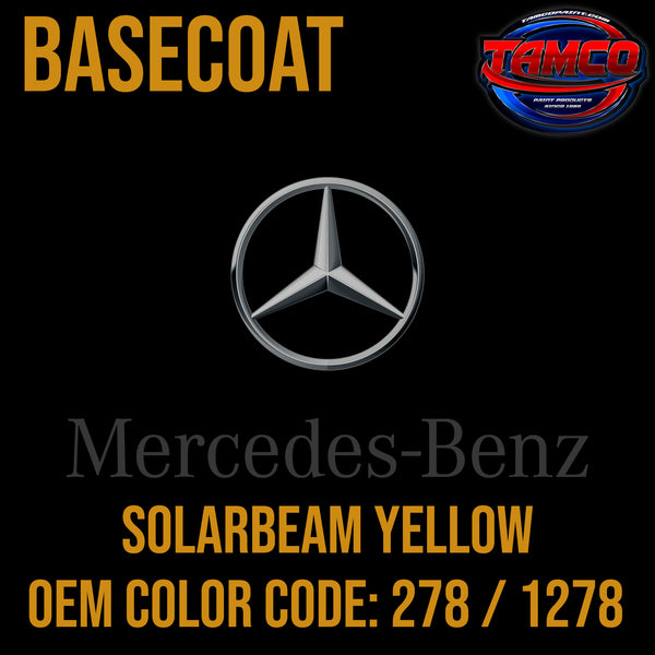 Mercedes Benz Solarbeam Yellow | 278 / 1278 | 2014-2021 | OEM Tri-Stage Basecoat