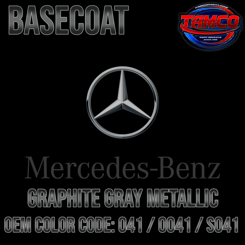 Mercedes Graphite Gray Metallic | 041 / 0041 / S041 | 2003-2022 | OEM Basecoat