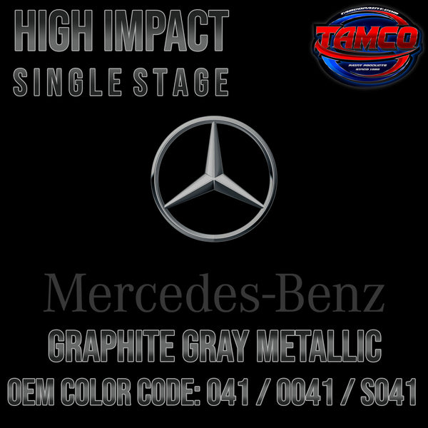 Mercedes Graphite Gray Metallic | 041 / 0041 / S041 | 2003-2022 | OEM High Impact Single Stage