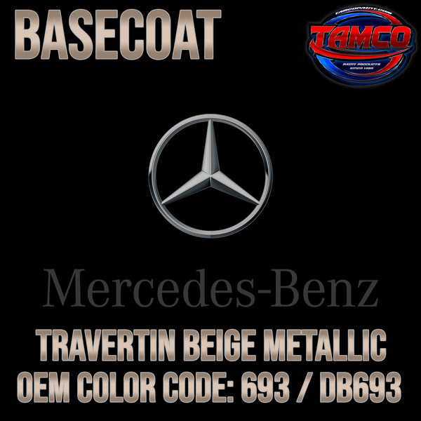 Mercedes Travertin Beige Metallic | 693 / DB693 | 2001-2008 | OEM Basecoat