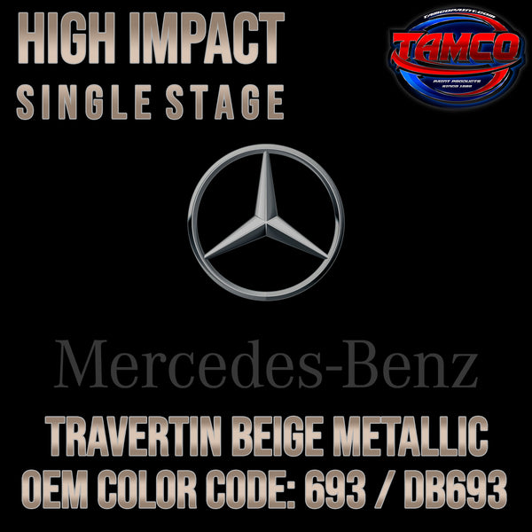 Mercedes Travertin Beige Metallic | 693 / DB693 | 2001-2008 | OEM High Impact Single Stage