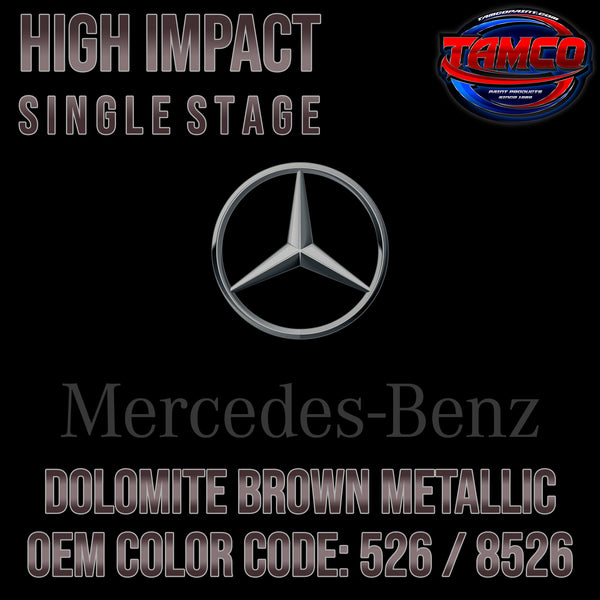 Mercedes Benz Dolomite Brown Metallic | 526 / 8526 | 2010-2022 | OEM High Impact Single Stage