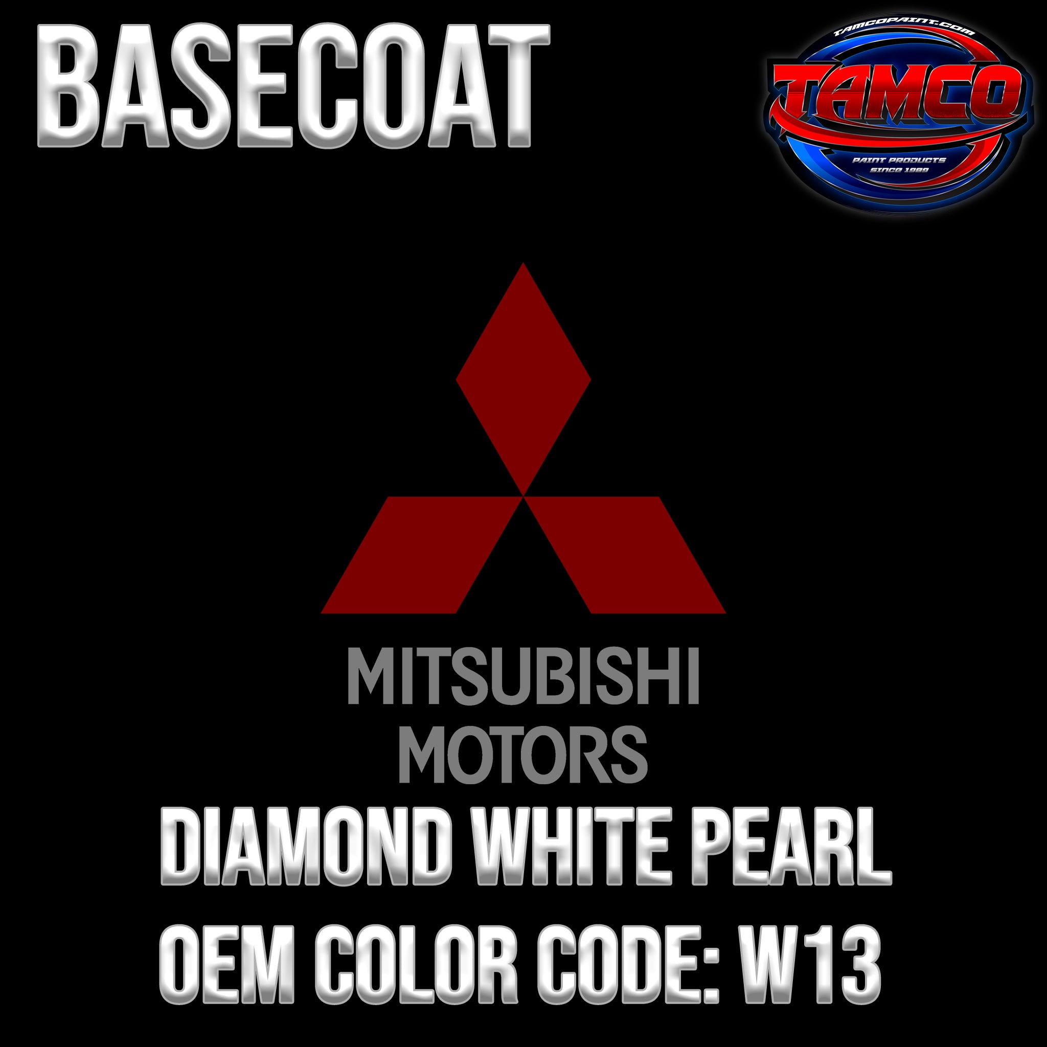 W13 Color Code Blue Pearl Auto Paint Mitsubishi Touch Up Paint - Diamond White Pearl ...