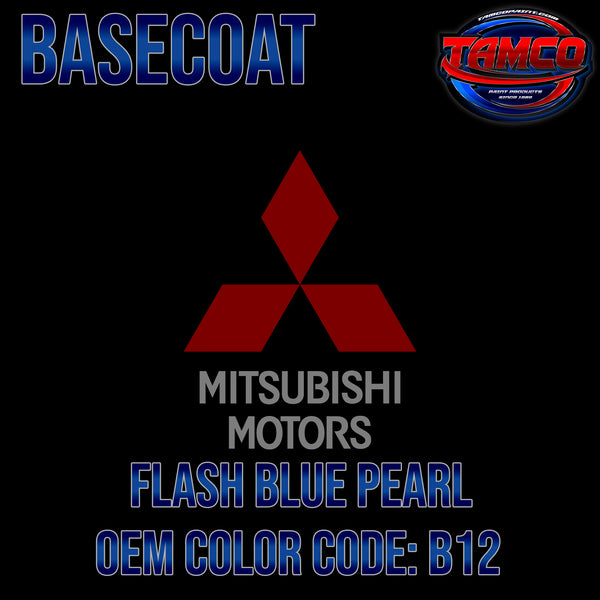Mitsubishi Flash Blue Pearl | B12 | 2002-2003 | OEM Basecoat