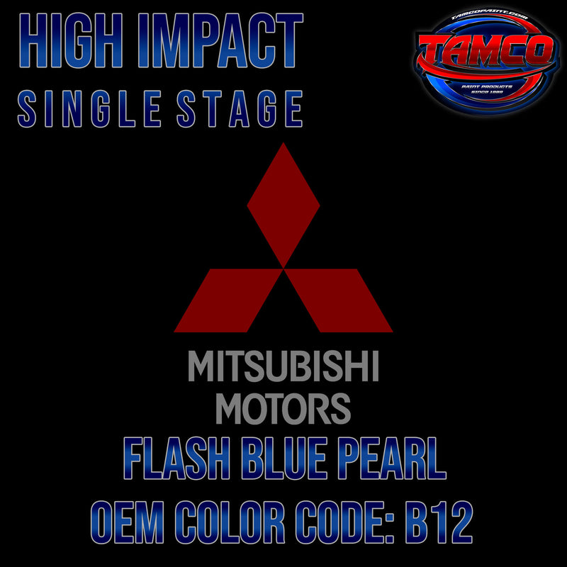 Mitsubishi Flash Blue Pearl | B12 | 2002-2003 | OEM High Impact Single Stage