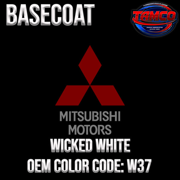 Mitsubishi Wicked White | W37 | 2008-2015 | OEM Basecoat