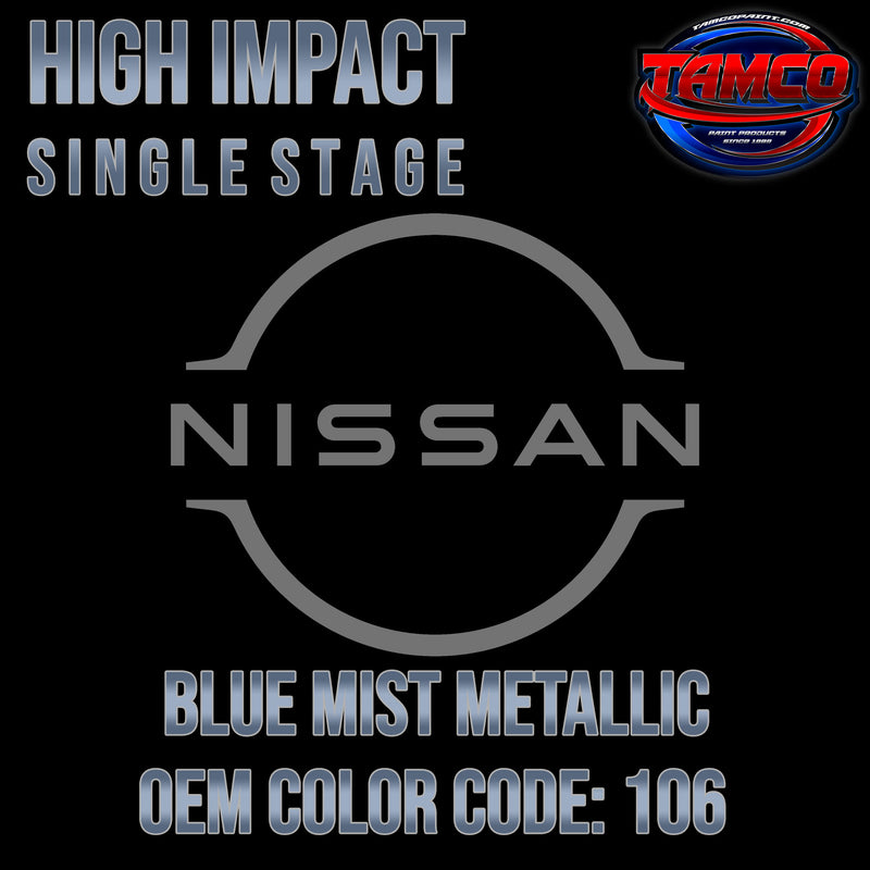 Nissan Blue Mist Metallic | 106 | 1983-1987 | OEM High Impact Single Stage