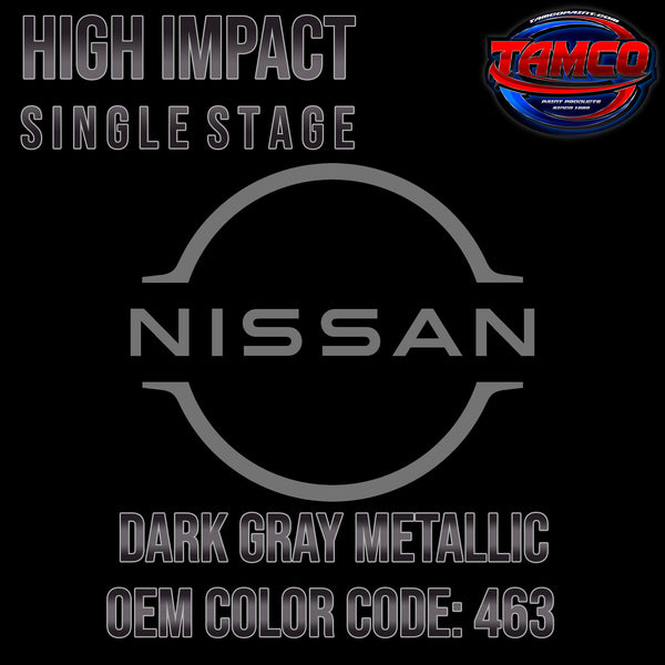 Nissan Dark Gray Metallic | 463 | 1986-1993 | OEM High Impact Single Stage