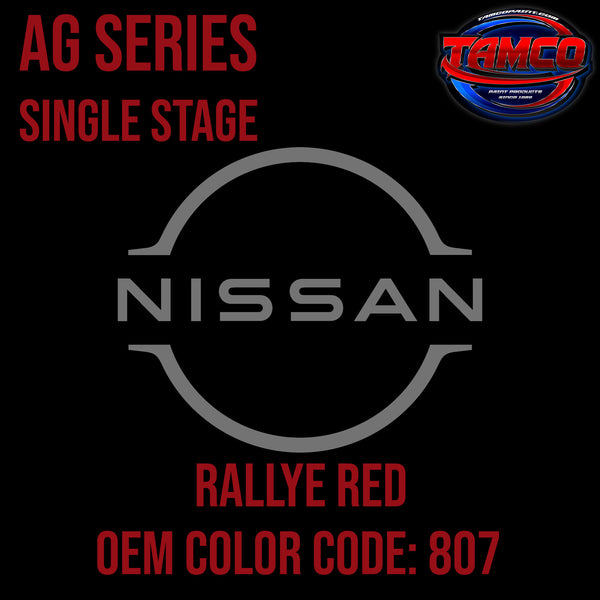 Nissan Rallye Red | 807 | 1980-1983 | OEM AG Series Single Stage