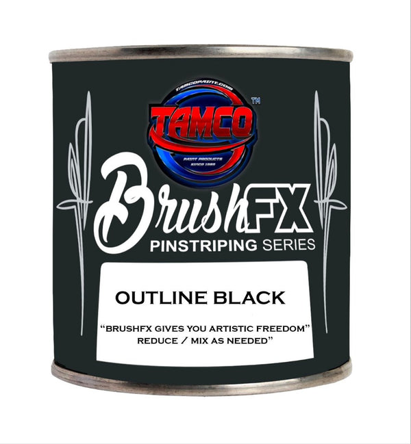 Brush FX Pinstriping Outline Black