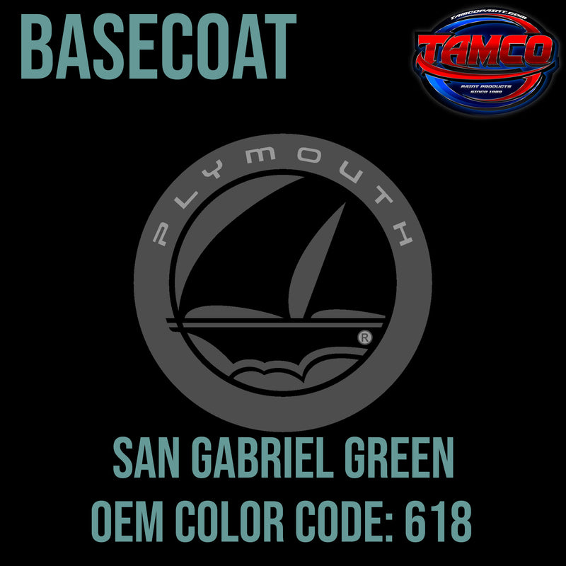 Plymouth San Gabriel Green | 618 | 1954 | OEM Basecoat