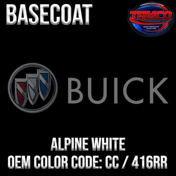Buick Alpine White | CC / 416RR | 1972-1973 | OEM Basecoat