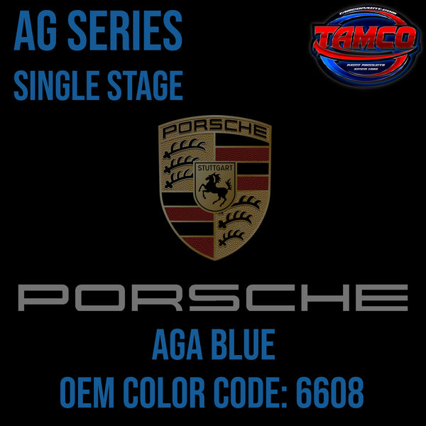 Porsche Aga Blue | 6608 | 1965-1968 | OEM AG Series Single Stage