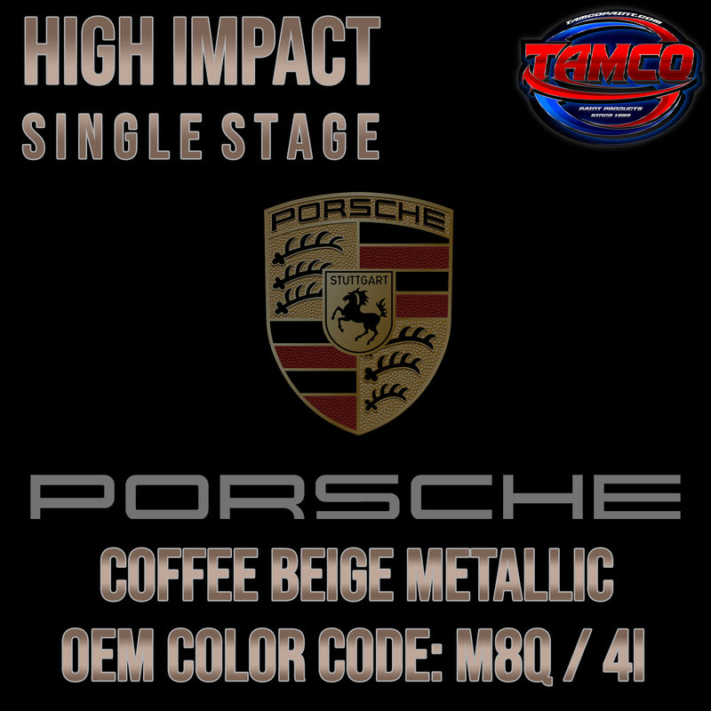Porsche Coffee Beige Metallic | M8Q / 4I | 2020-2023 | OEM High Impact Single Stage