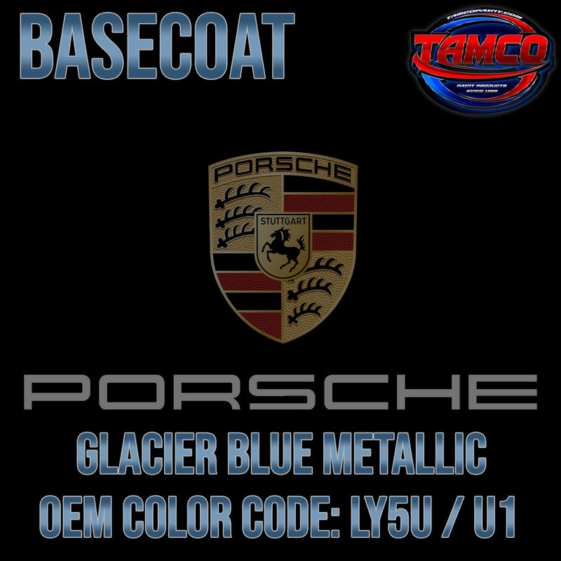 Porsche Glacier Blue Metallic | LY5U / U1 | 1989-1993 | OEM Basecoat