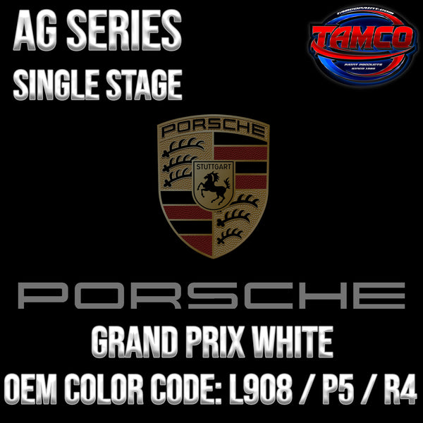 Porsche Grand Prix White | L908 / P5 / R4 | 1973-1996 | OEM AG Series Single Stage