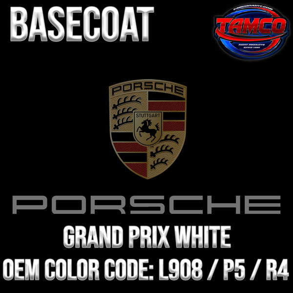 Porsche Grand Prix White | L908 / P5 / R4 | 1973-1996 | OEM Basecoat