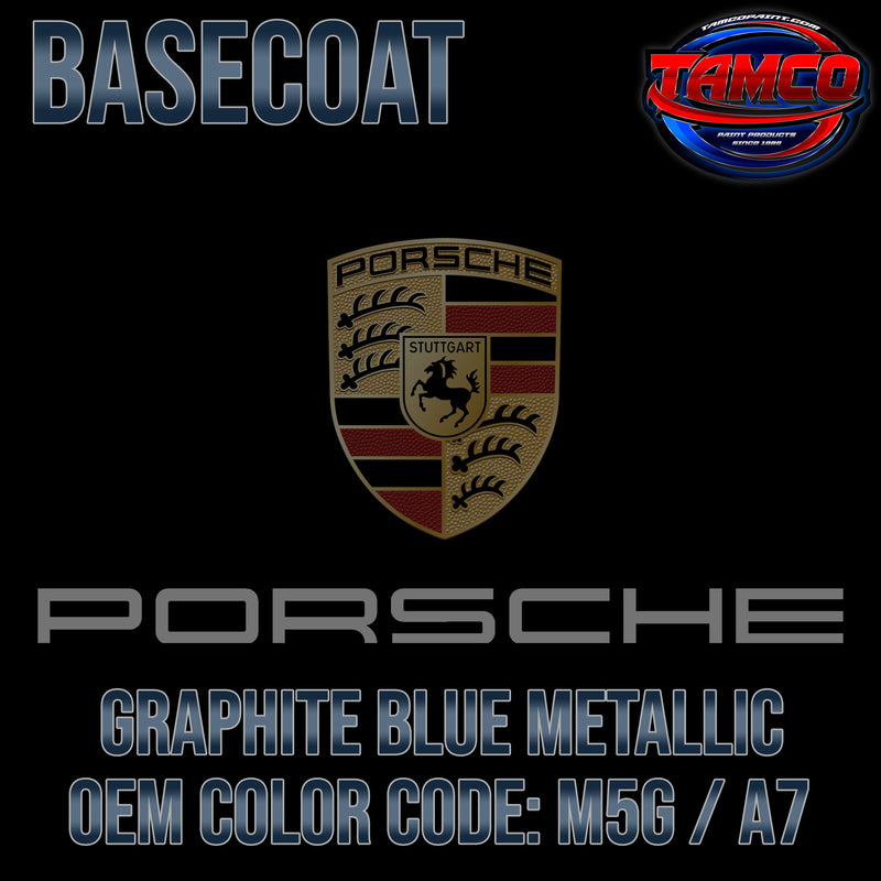 Porsche	Graphite Blue Metallic | M5G / A7 | 2016-2018 | OEM Basecoat