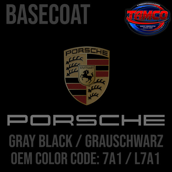 Porsche Gray Black / Grauschwarz | 7A1 / L7A1 | 2010 | OEM Basecoat