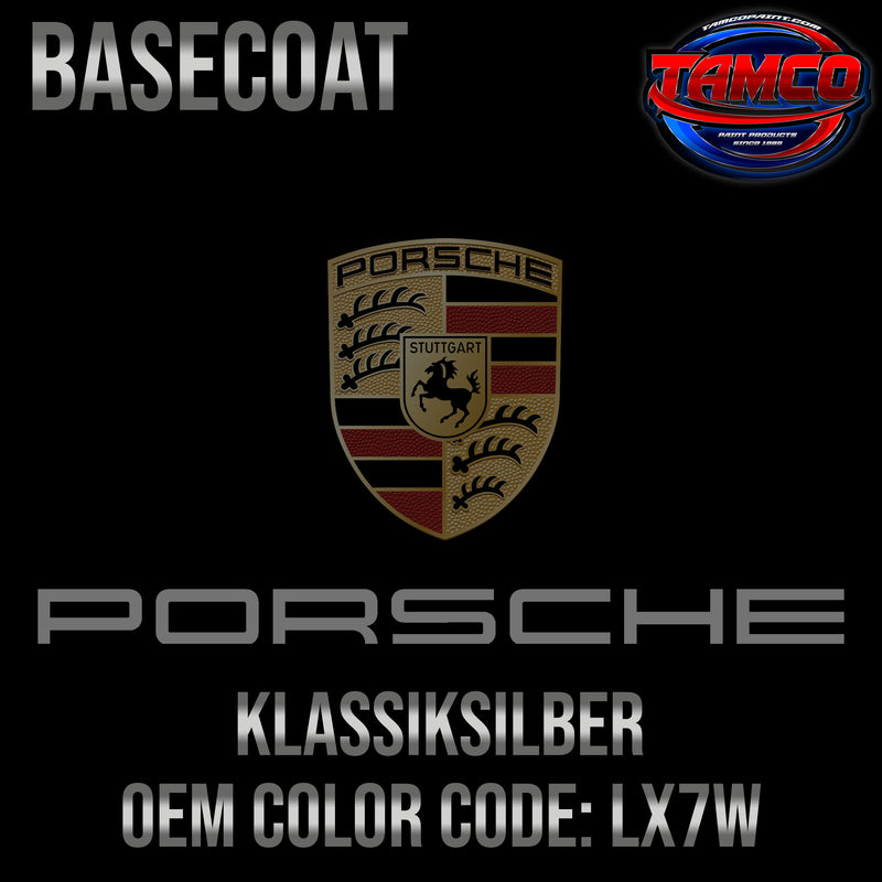 Porsche Klassiksilber | LX7W | OEM Basecoat