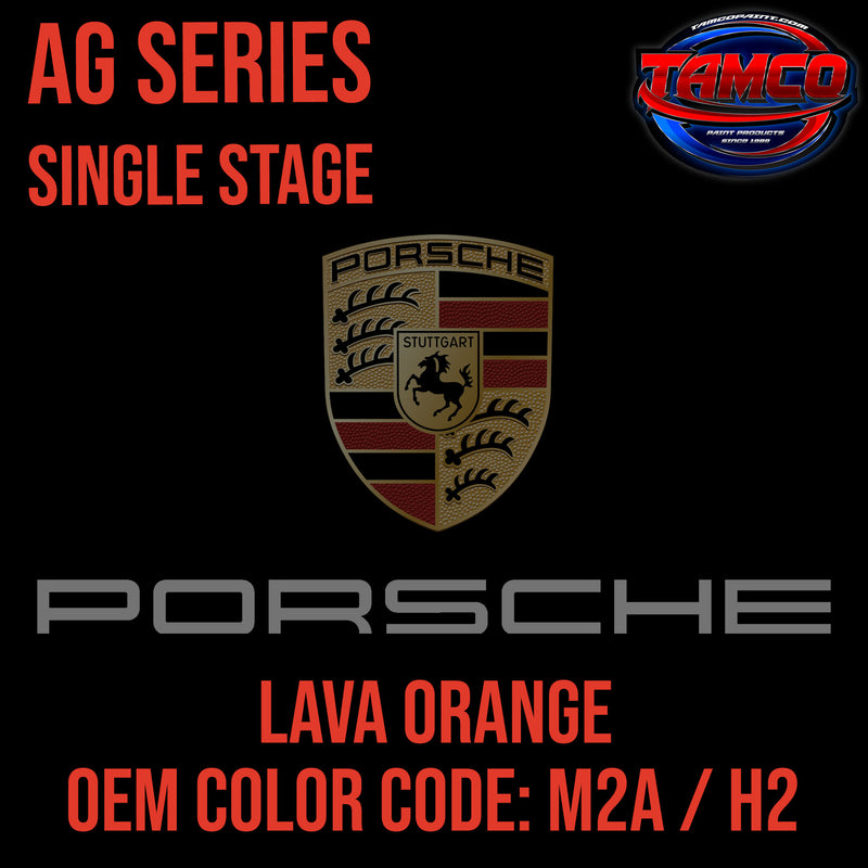 Porsche Lava Orange | M2A / H2 | 2015-2022 | OEM AG Series Single Stage