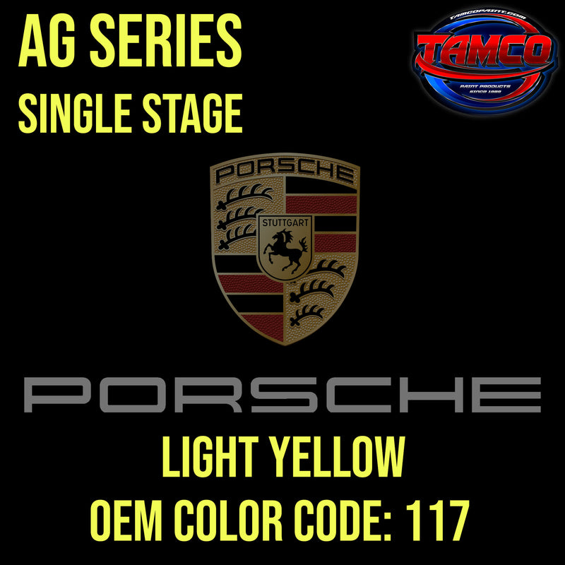 Porsche Light Yellow | 117 | 1970-1977 | OEM AG Series Single Stage
