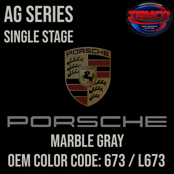 Porsche Marble Gray | 673 / L673 | 1985-1986 | OEM AG Series Single Stage