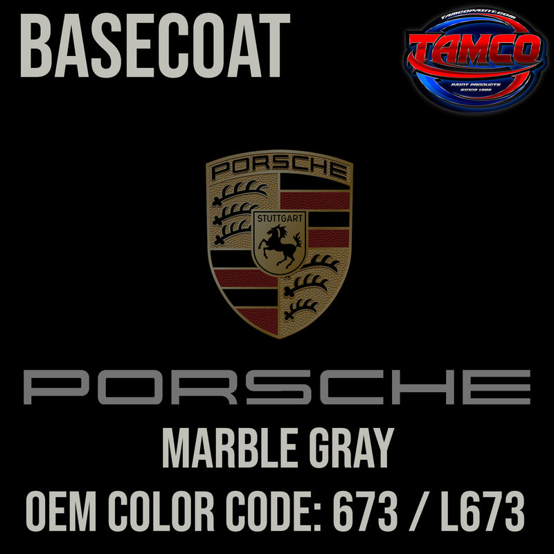 Porsche Marble Gray | 673 / L673 | 1985-1986 | OEM Basecoat